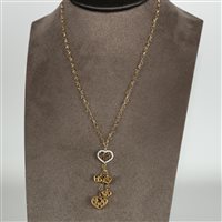 Halskette Nanis Dame Q-Ori in Gelbgold Diamante 0.12 Ct CS1-473 - CS1-473